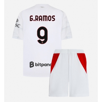 AC Milan Goncalo Ramos #9 Maglia Gara Trasferta Repliche 2026-27 Bambino Maniche Corte